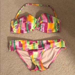 Victoria’s Secret Watercolor Pattern Color Bikini